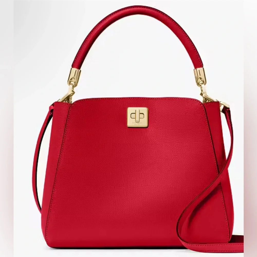 Kate Spade New York NWT top handle satchel Phoebe in perfect cherry retails $429 - Picture 1 of 11